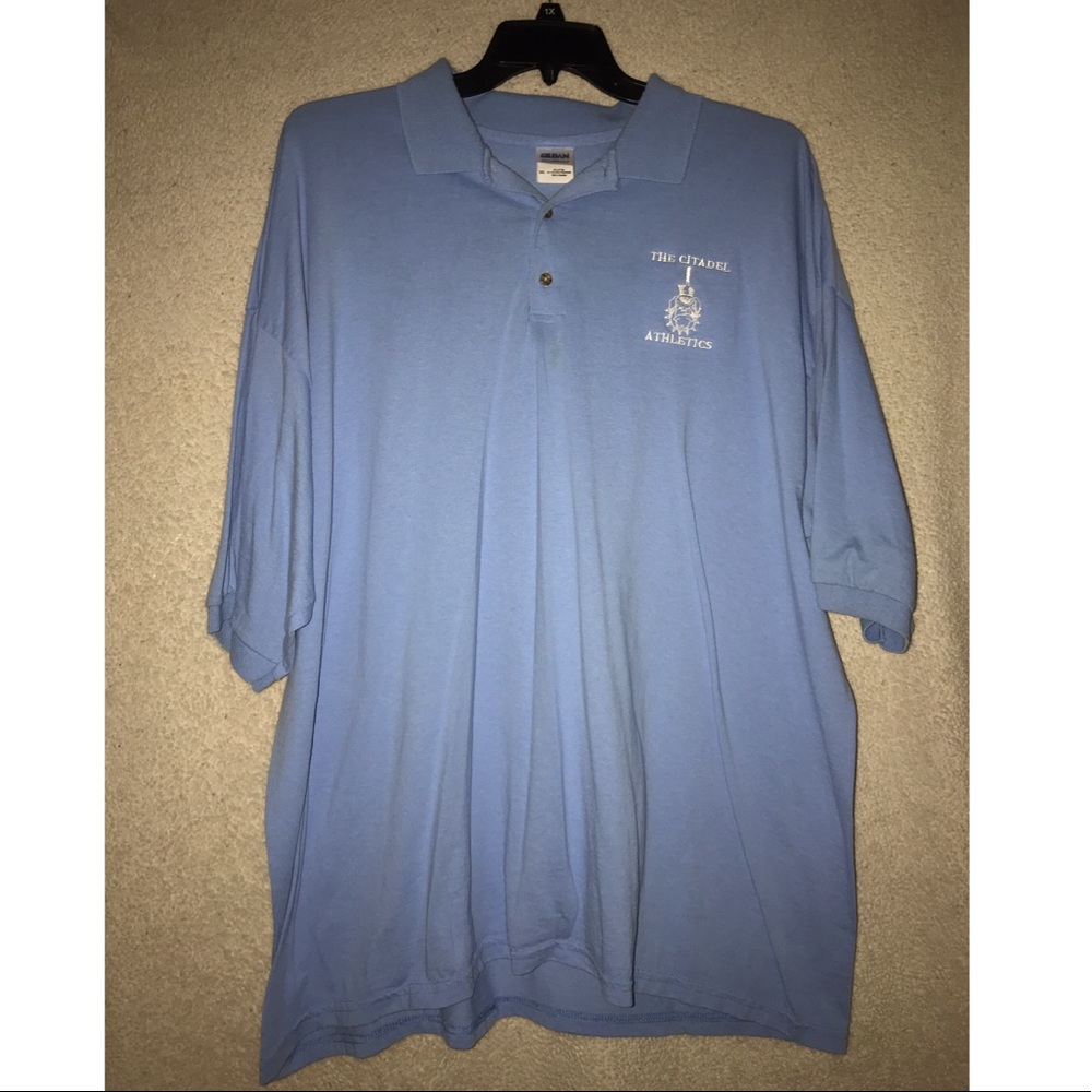 Citadel athletics blue polo (great condition)